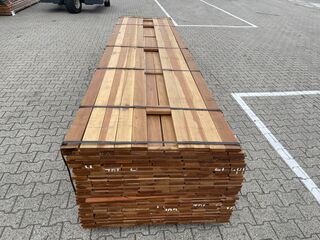 Ca. 86x Guyana Ipé Planken Geschaafd Country Grade, 21x90mm, lengte 13